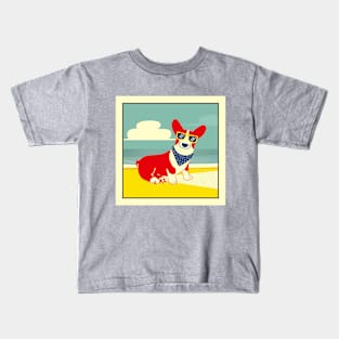 Corgi Sunglasses Kids T-Shirt